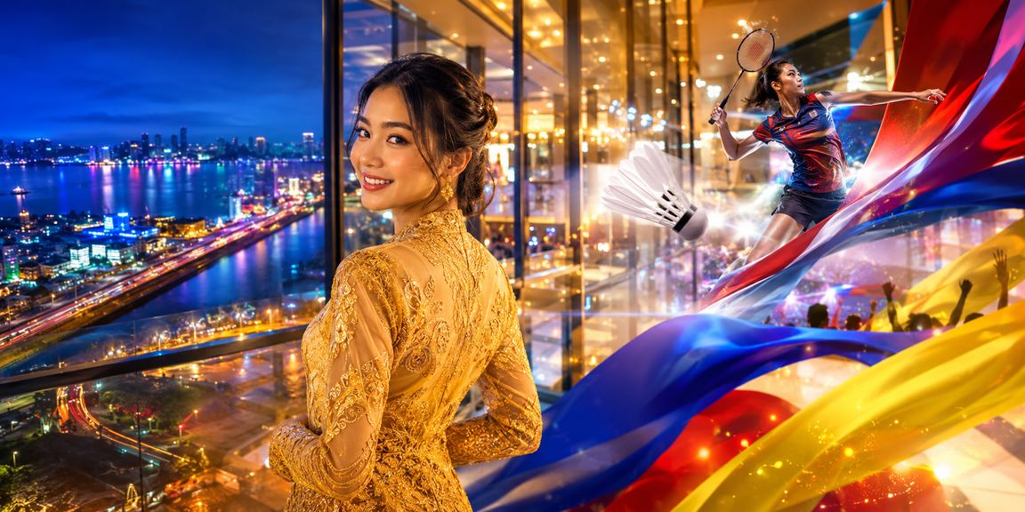 Pengguna wanita Johor dalam pakaian kebaya menikmati platform hiburan 15f dengan privasi terjamin